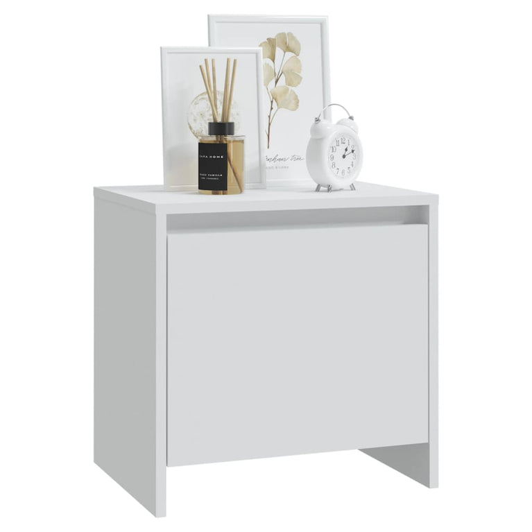 Nachtkastjes 2 st 45x34x44,5 cm spaanplaat wit MeubelReus