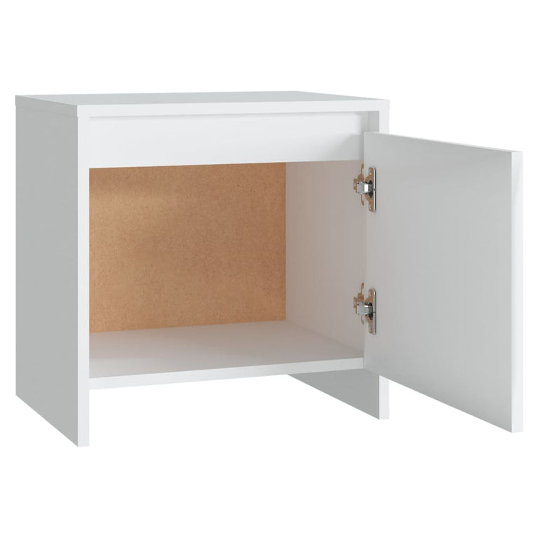 Nachtkastjes 2 st 45x34x44,5 cm spaanplaat wit MeubelReus