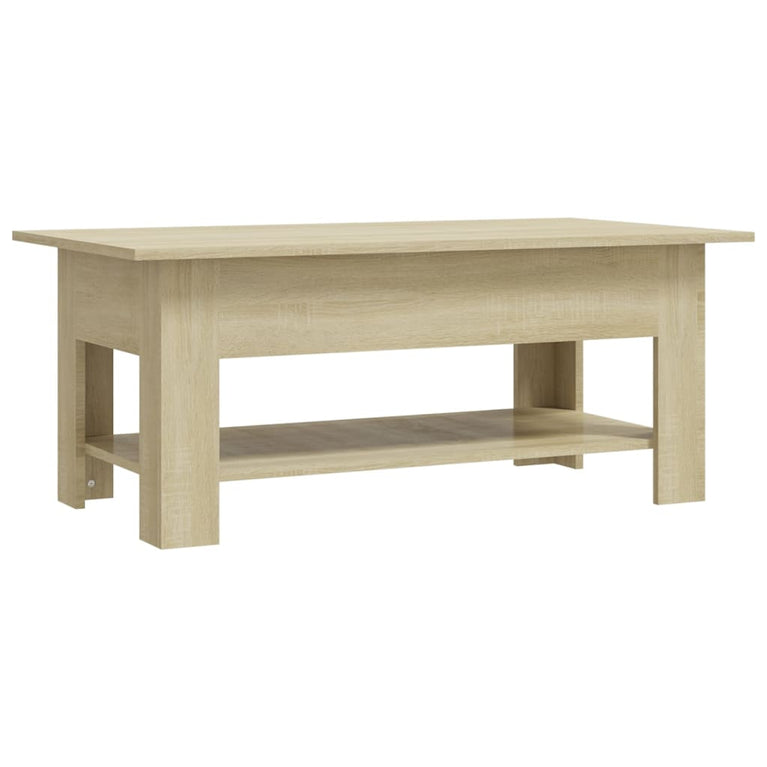 Salontafel 102x55x42 cm spaanplaat sonoma eikenkleurig MeubelReus