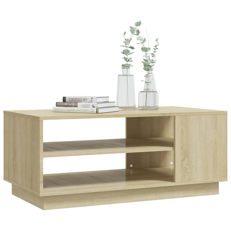 Salontafel 102x55x43 cm spaanplaat sonoma eikenkleurig MeubelReus