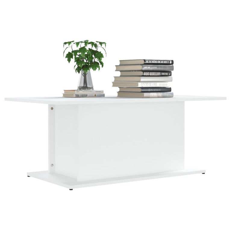 Salontafel 102x55,5x40 cm spaanplaat wit MeubelReus