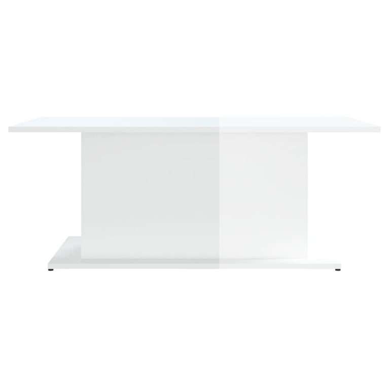 Salontafel 102x55,5x40 cm spaanplaat hoogglans wit MeubelReus