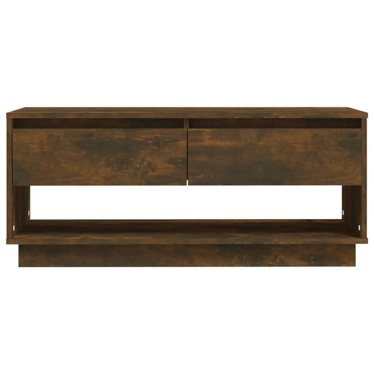Tv-meubel 102x41x44 cm spaanplaat gerookt eikenkleurig MeubelReus