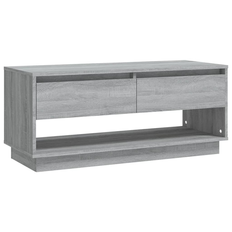 Tv-meubel 102x41x44 cm spaanplaat grijs sonoma eikenkleurig MeubelReus