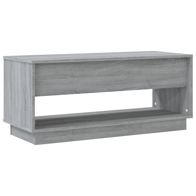 Tv-meubel 102x41x44 cm spaanplaat grijs sonoma eikenkleurig MeubelReus