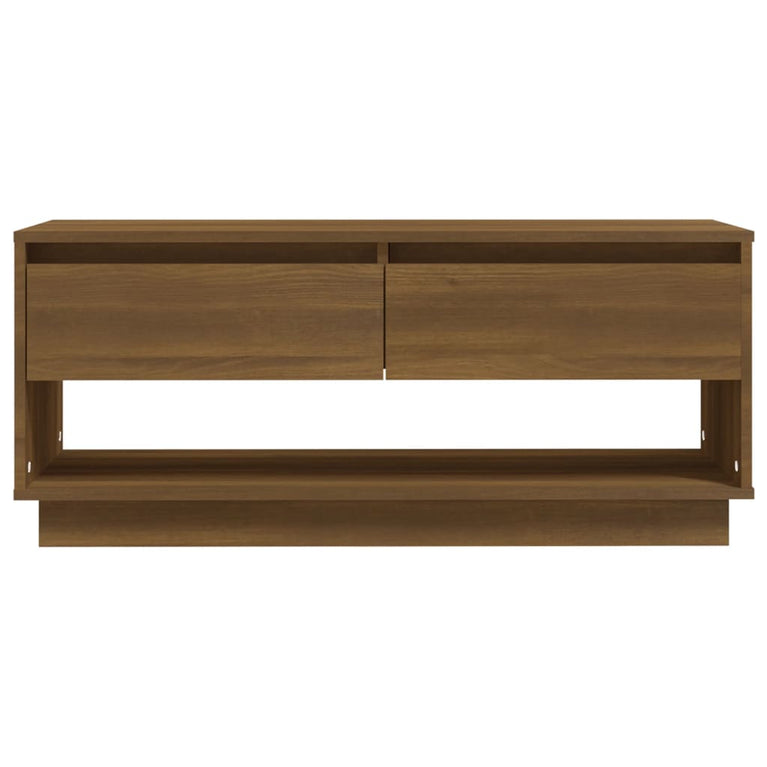 Tv-meubel 102x41x44 cm spaanplaat bruineikenkleurig MeubelReus