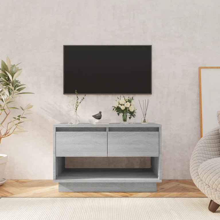 Tv-meubel 70x41x44 cm spaanplaat grijs sonoma eikenkleurig MeubelReus