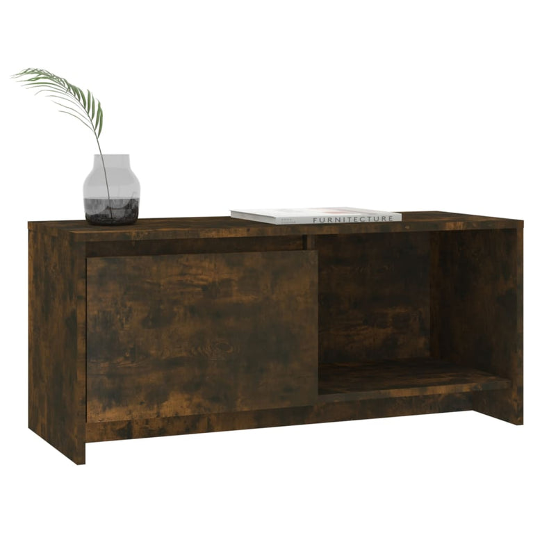 Tv-meubel 90x35x40 cm spaanplaat gerookt eikenkleurig MeubelReus