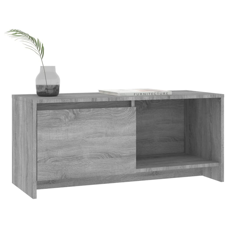 Tv-meubel 90x35x40 cm spaanplaat grijs sonoma eikenkleurig