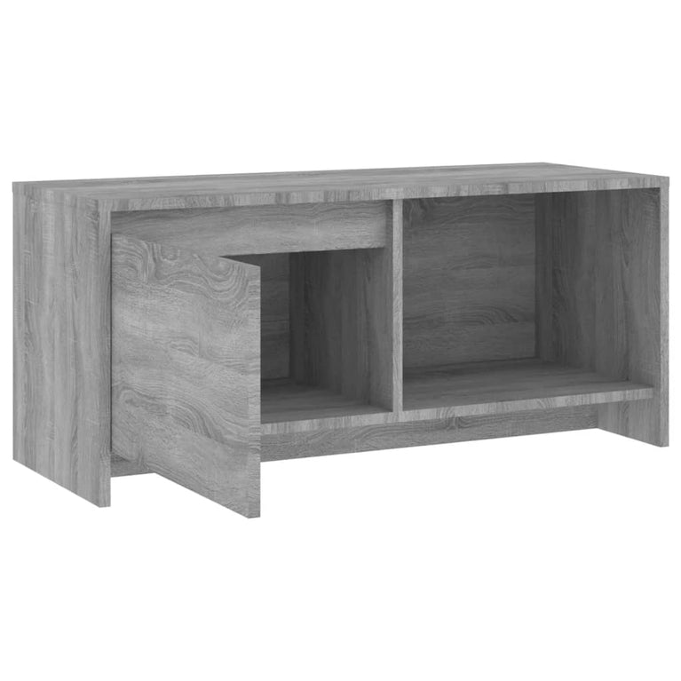 Tv-meubel 90x35x40 cm spaanplaat grijs sonoma eikenkleurig