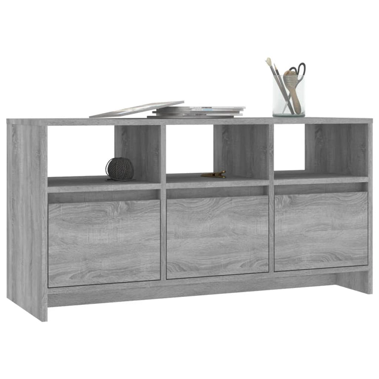 Tv-meubel 102x37,5x52,5 cm spaanplaat grijs sonoma eikenkleurig