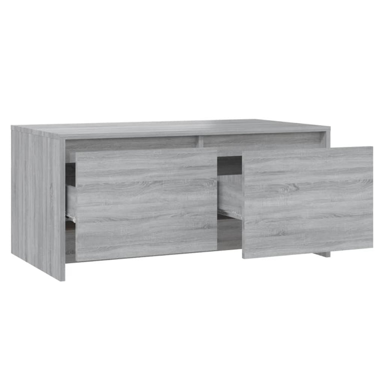 Salontafel 90x50x41,5 cm spaanplaat grijs sonoma eikenkleurig MeubelReus