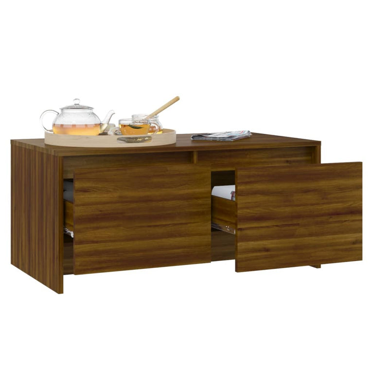 Salontafel 90x50x41,5 cm spaanplaat bruineikenkleurig MeubelReus
