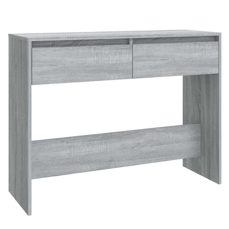 Wandtafel 100x35x76,5 cm spaanplaat grijs sonoma eikenkleurig MeubelReus