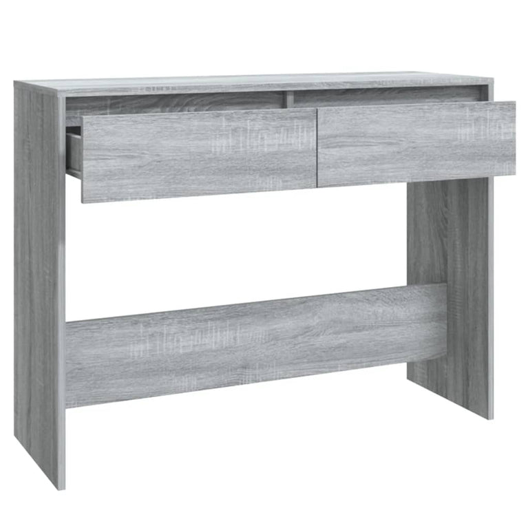 Wandtafel 100x35x76,5 cm spaanplaat grijs sonoma eikenkleurig MeubelReus