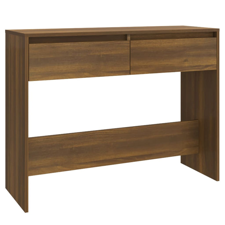 Wandtafel 100x35x76,5 spaanplaat bruineikenkleurig MeubelReus