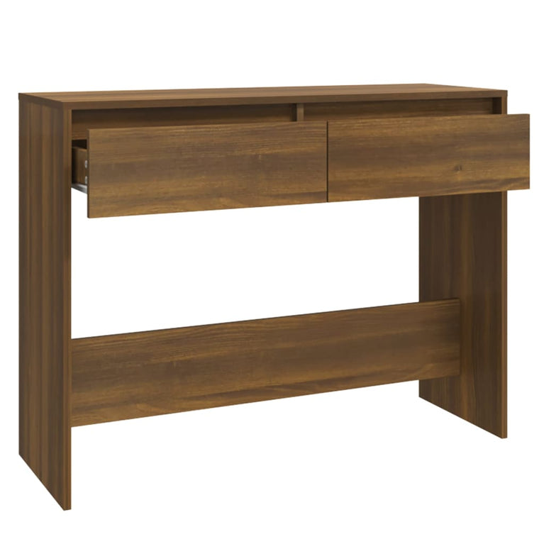 Wandtafel 100x35x76,5 spaanplaat bruineikenkleurig MeubelReus
