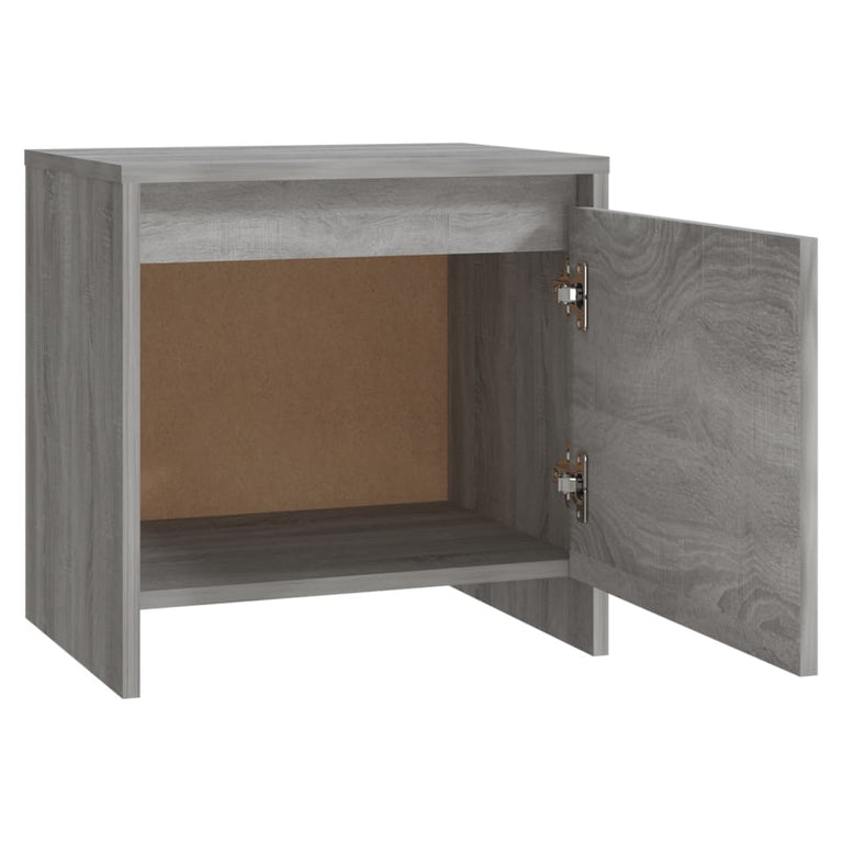Nachtkastjes 2 st 45x34x44,5 cm spaanplaat grijs sonoma eiken MeubelReus