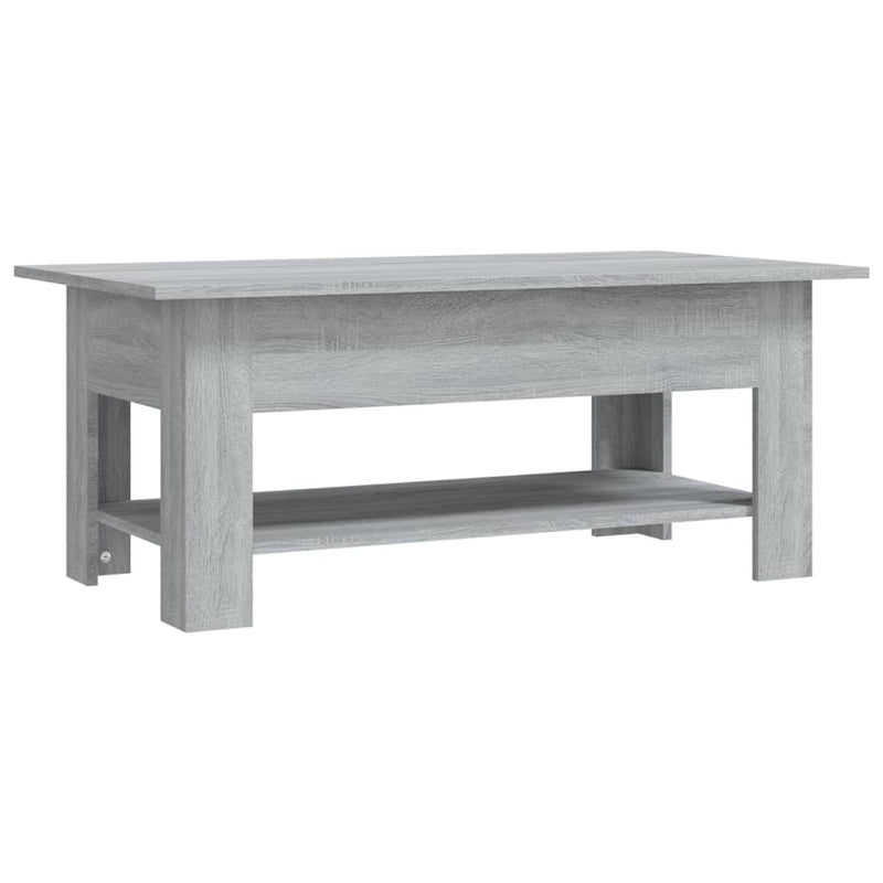 Salontafel 102x55x42 cm spaanplaat grijs sonoma eikenkleurig MeubelReus