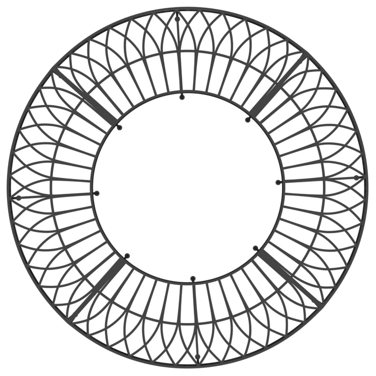 Boombank rond Ø160 cm staal zwart MeubelReus
