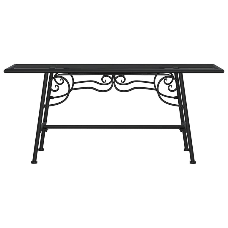 Boombank 110 cm staal zwart MeubelReus