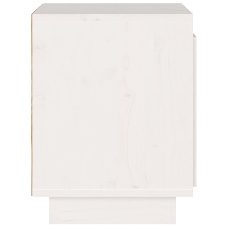 Nachtkastjes 2 st 40x30x40 cm massief grenenhout wit MeubelReus