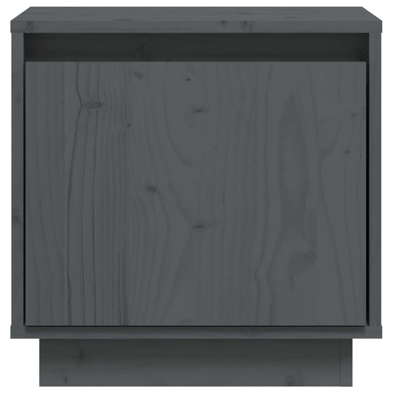 Nachtkastjes 2 st 40x30x40 cm massief grenenhout grijs MeubelReus