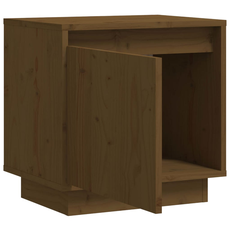 Nachtkastjes 2 st 40x30x40 cm massief grenenhout honingbruin MeubelReus