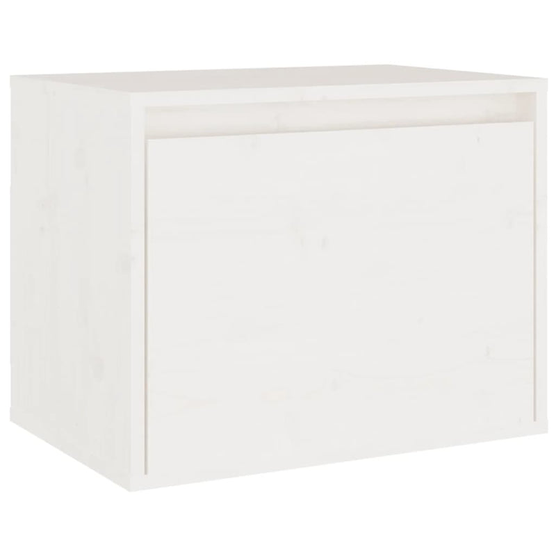 Wandkast 45x30x35 cm massief grenenhout wit MeubelReus