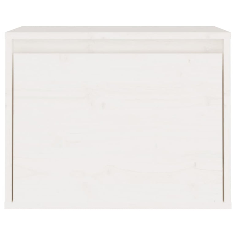 Wandkast 45x30x35 cm massief grenenhout wit MeubelReus