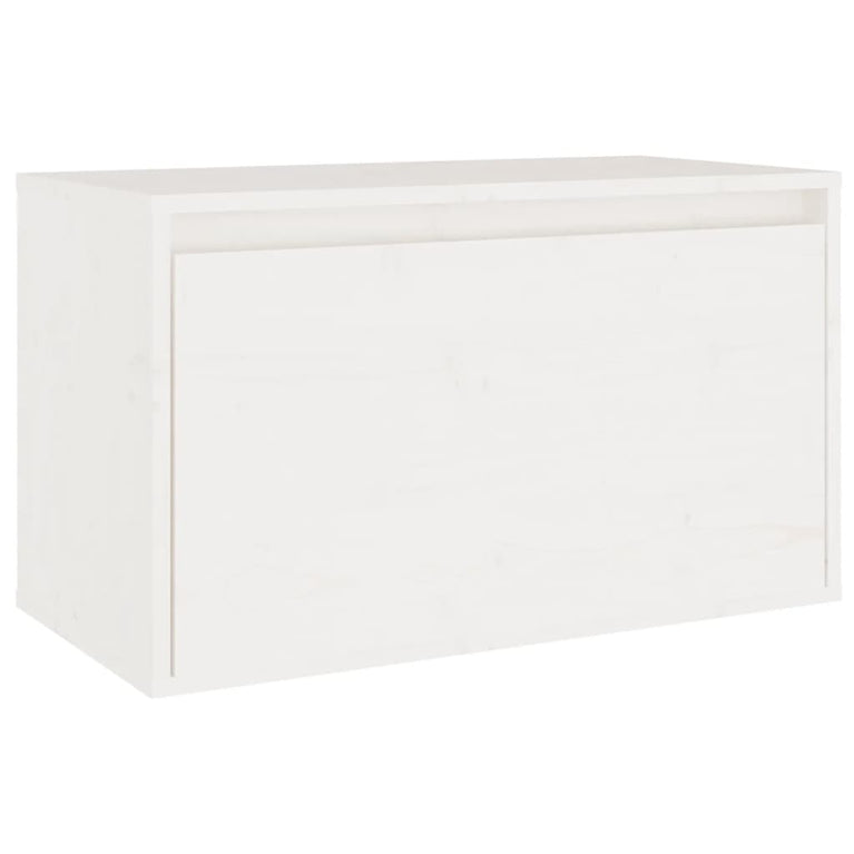 Wandkast 60x30x35 cm massief grenenhout wit MeubelReus