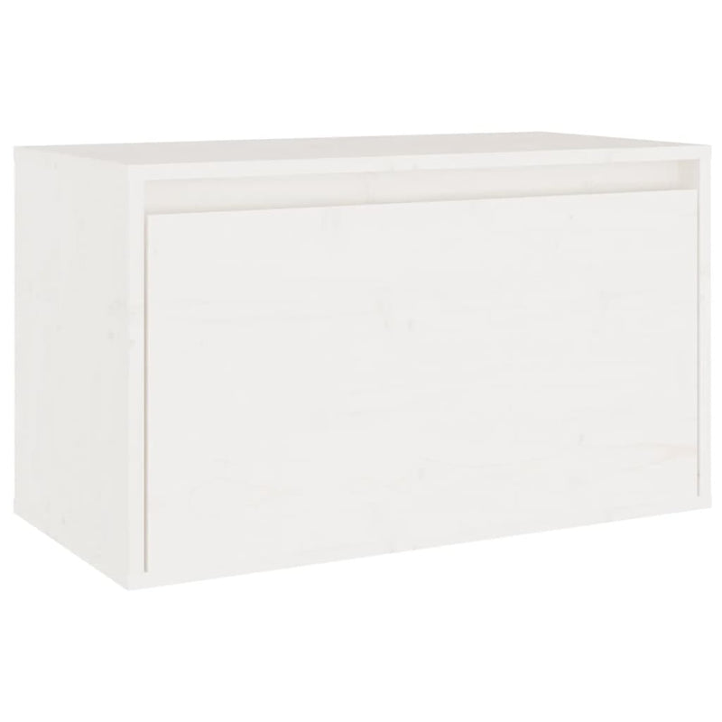Wandkast 60x30x35 cm massief grenenhout wit MeubelReus