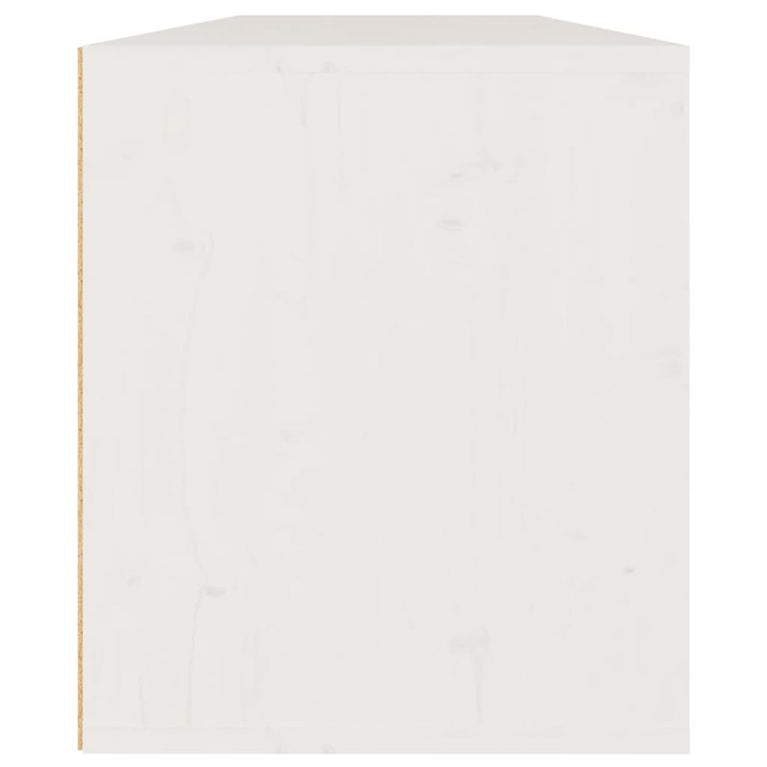 Wandkasten 2 st 60x30x35 cm massief grenenhout wit MeubelReus