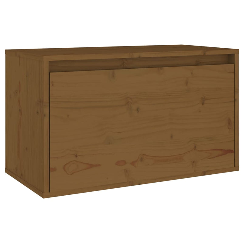 Wandkast 60x30x35 cm massief grenenhout honingbruin MeubelReus