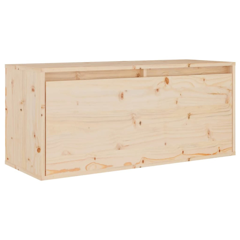 Wandkast 80x30x35 cm massief grenenhout MeubelReus