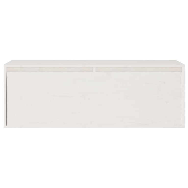 Wandkast 100x30x35 cm massief grenenhout wit MeubelReus