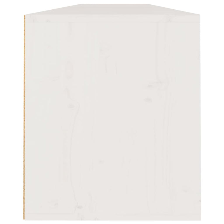 Wandkasten 2 st 100x30x35 cm massief grenenhout wit MeubelReus