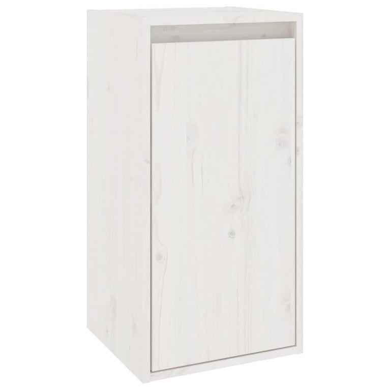 Wandkasten 2 st 30x30x60 cm massief grenenhout wit MeubelReus