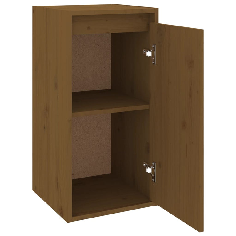 Wandkast 30x30x60 cm massief grenenhout honingbruin MeubelReus