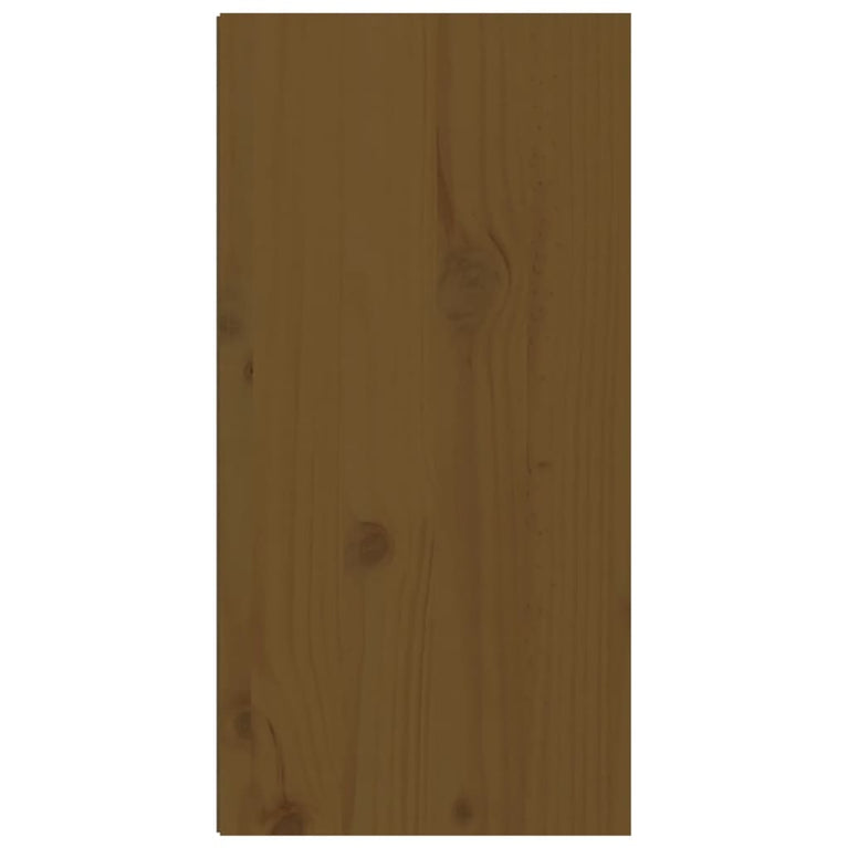 Wandkasten 2 st 30x30x60 cm massief grenenhout honingbruin MeubelReus