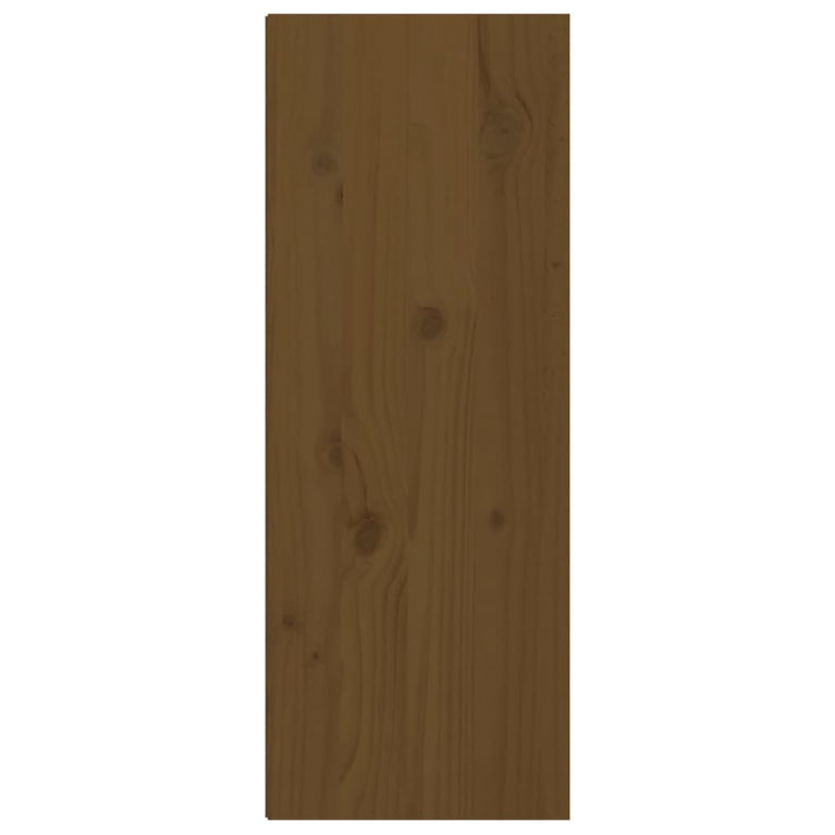 Wandkasten 2 st 30x30x80 cm massief grenenhout honingbruin MeubelReus
