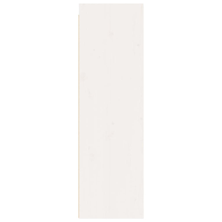 Wandkasten 2 st 30x30x100 cm massief grenenhout wit MeubelReus