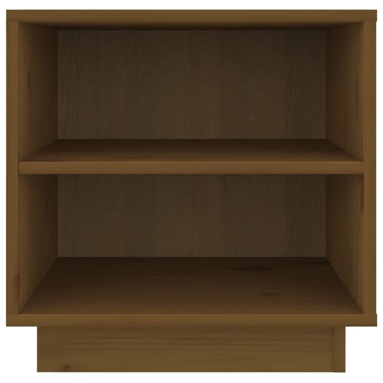 Nachtkastje 40x34x40 cm massief grenenhout honingbruin MeubelReus