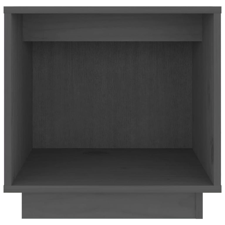 Nachtkastje 40x30x40 cm massief grenenhout grijs MeubelReus