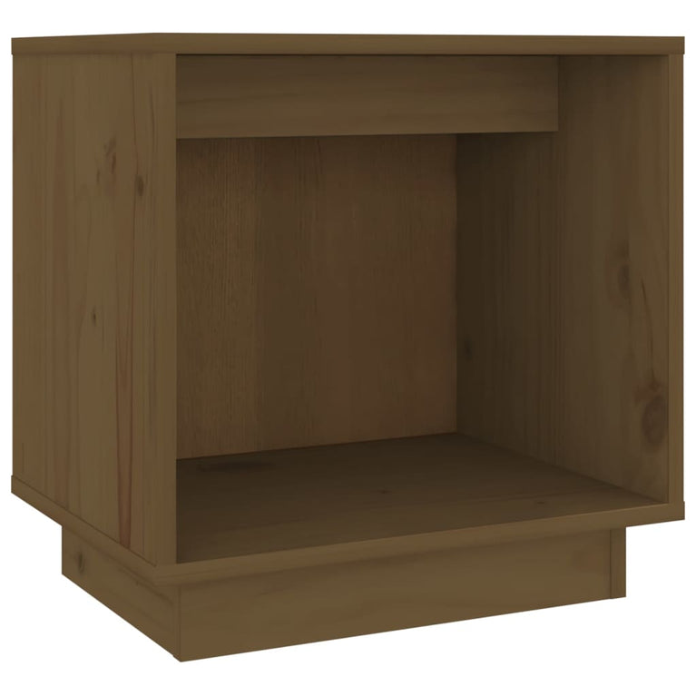 Nachtkastje 40x30x40 cm massief grenenhout honingbruin MeubelReus