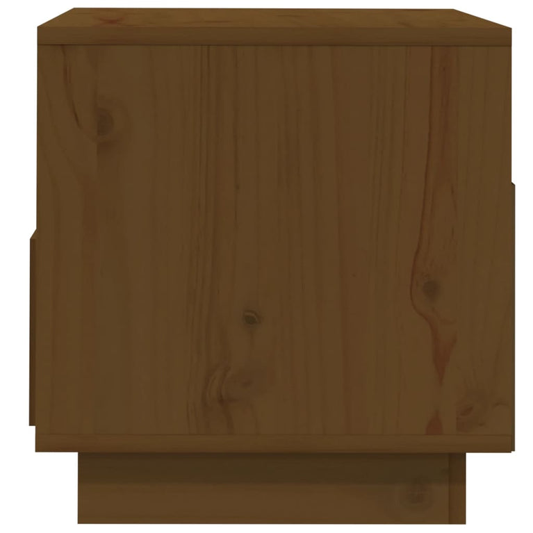 Tv-meubel 60x35x37 cm massief grenenhout honingbruin MeubelReus