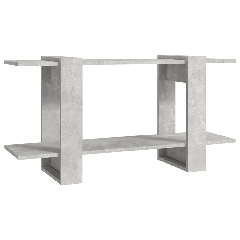 Boekenkast 100x30x51 cm bewerkt hout betongrijs MeubelReus