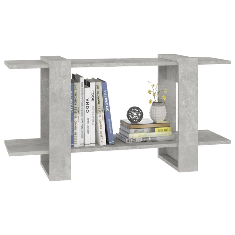 Boekenkast 100x30x51 cm bewerkt hout betongrijs MeubelReus