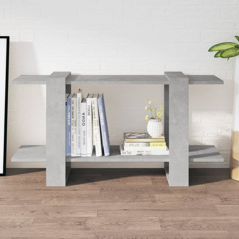 Boekenkast 100x30x51 cm bewerkt hout betongrijs MeubelReus