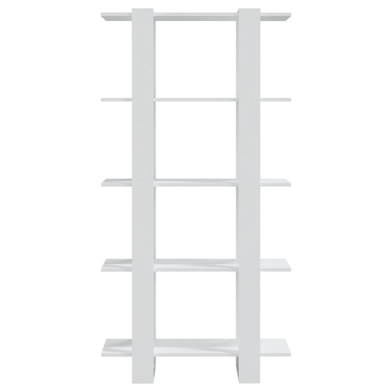 Boekenkast/kamerscherm 80x30x160 cm bewerkt hout wit MeubelReus